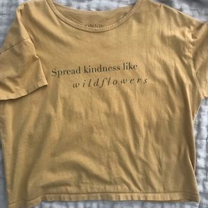 Kinnd Project Large mustard wildflowers boxy tee